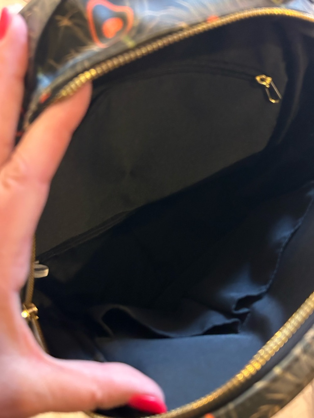 Harrods Backpack NWOT‎ Peacock Feather Green Adjustable Pockets Travel Statement - Picture 6 of 7